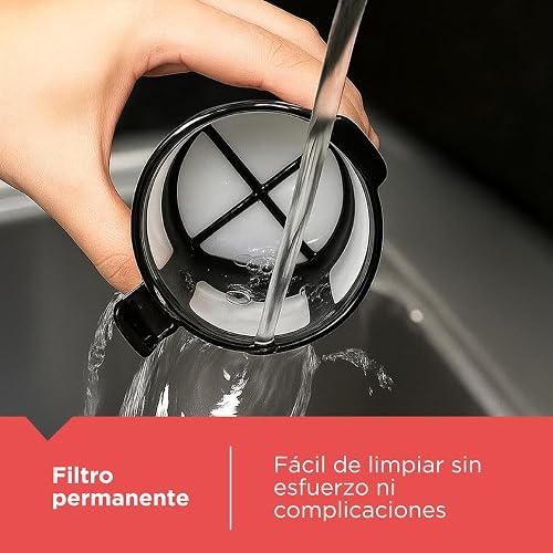 Black+Decker Cafetera Individual con Termo 16 oz y Filtro Permanente, CM618 | Cesta de filtro extraíble, apagado automático y piezas aptas para lavavajillas