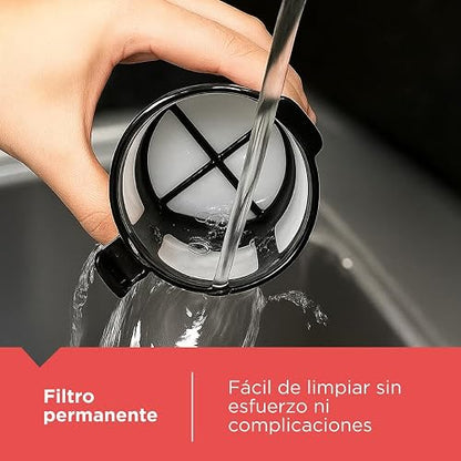 Black+Decker Cafetera Individual con Termo 16 oz y Filtro Permanente, CM618 | Cesta de filtro extraíble, apagado automático y piezas aptas para lavavajillas