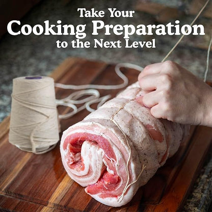 Regency Wraps - Cordel de Cocina para carniceros, Hecho de algodón Natural Pesado para Trussing de Pavo y preparación de Carne para Asar Cono de 1000 pies, Aprox. 1 Libra Paquete de 1