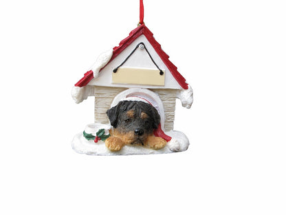 E&S Pets Rottweiler - Adorno Decorativo para casa de Perro con Parte Trasera magnética, Pintado a Mano y fácilmente Personalizado