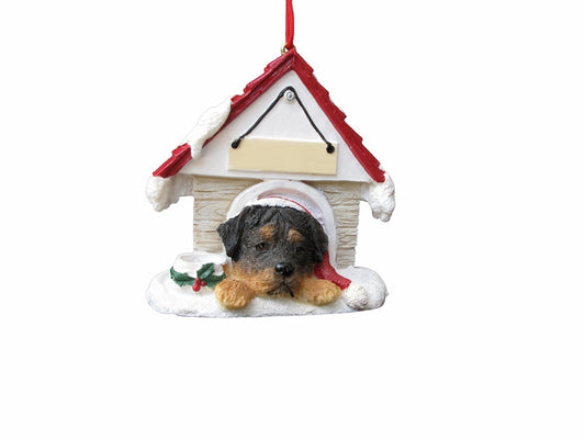 E&S Pets Rottweiler - Adorno Decorativo para casa de Perro con Parte Trasera magnética, Pintado a Mano y fácilmente Personalizado