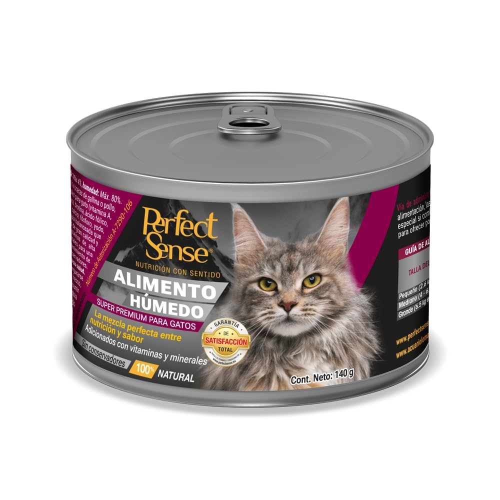 Perfect Sense Alimento Premium para Gato - 6 pzs - Lata