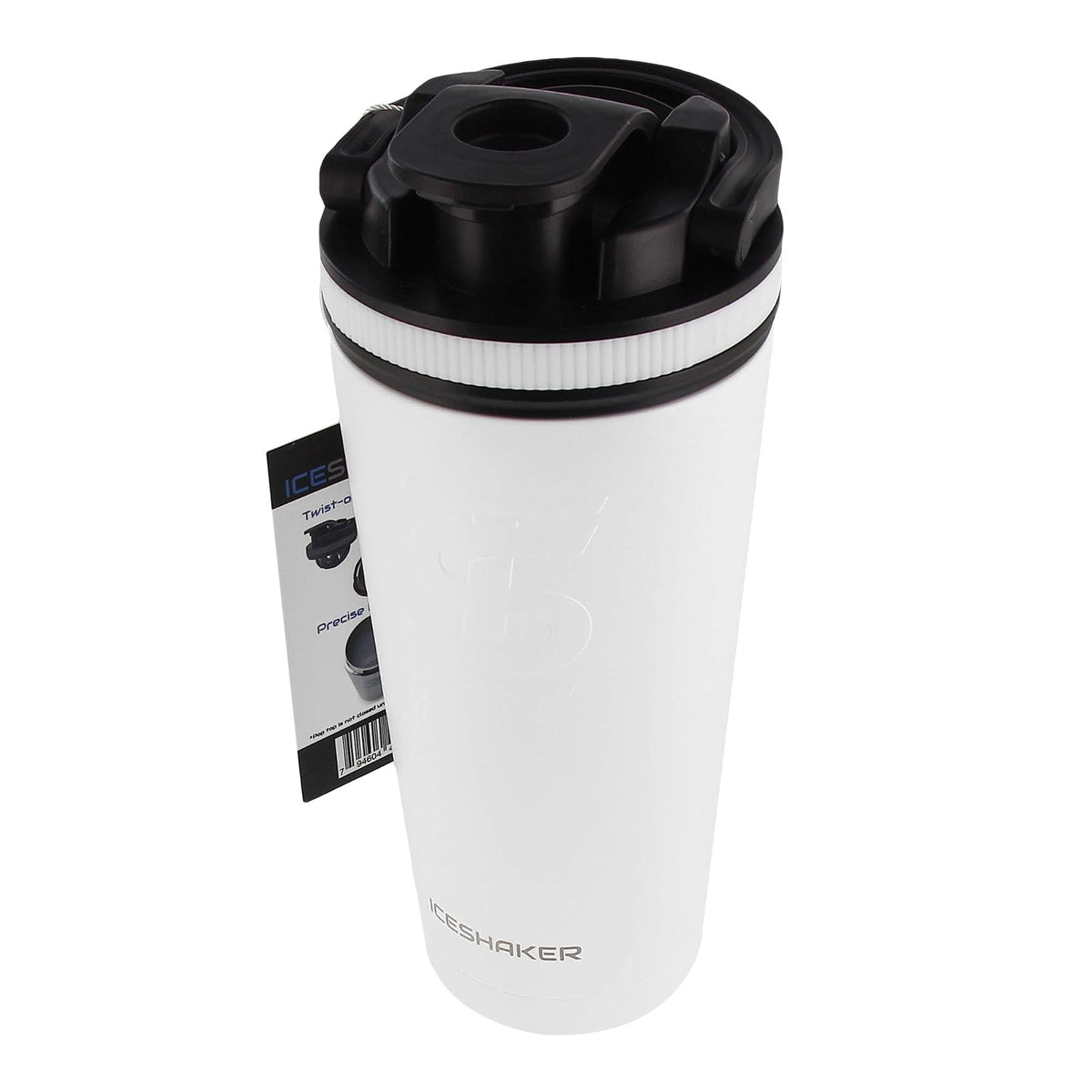 Ice Shaker TERMO SHAKER BLANCO acero inoxidable, marca ICE SHAKER, mantiene tu bebida por más tiempo a la temperatura que deseas