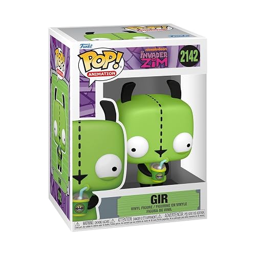 Funko Pop! Animation: Invader Zim - Gir | Mercancía Oficial de Cartoon/Animation - Figura de Vinilo Coleccionable para Decoración - Regalo de Cumpleaños para Fans