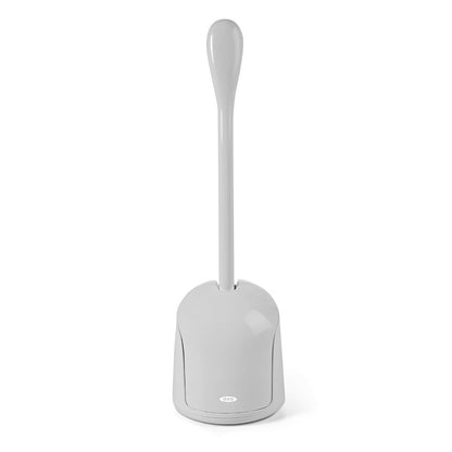 OXO Good Grips Hideaway - Escobilla de Inodoro compacta, Gris, 1, 1 - Gris - 1 paquete