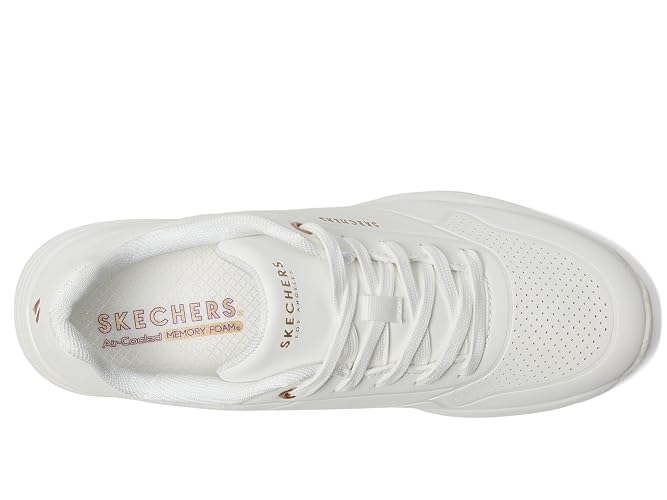 Skechers Million Air - Aire Elevado Zapatillas para Mujer | Tenis casuales, espuma viscoelástica refrigerada por aire, Skech-Air, ajuste de cuña con 1 pulgada de altura, sin cordones