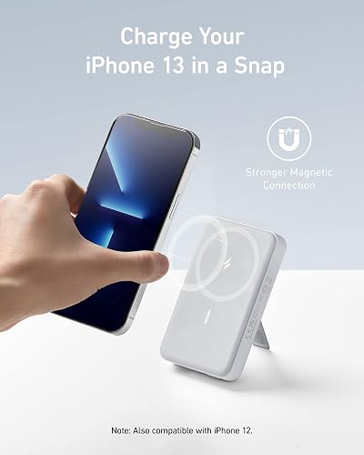 Anker Power Bank 10000mAh Inalámbrico Magnético 20W Rápida Plegable | Batería Externa Cargador Portátil, Para iPhone 17/16/15/14, Galaxy, iPad, Xiaomi