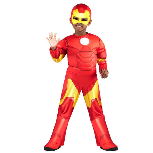 MARVEL Disfraz de Iron Man Deluxe para niños pequeños 3T/4T