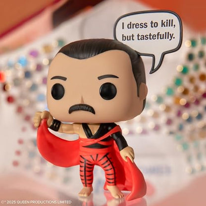 Funko Pop! Sayings: Queen - Freddie Mercury | Mercancía Oficial de Música - Figura de Vinilo Coleccionable para Decoración - Regalo de Cumpleaños para Fans