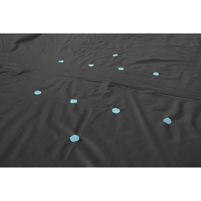 Bestway - Cubierta Redonda de PVC de 16 pies para Piscinas sobre el Piso con Agujeros de Drenaje y Cuerdas de Amarre seguras, Color Negro (Solo Cubierta)