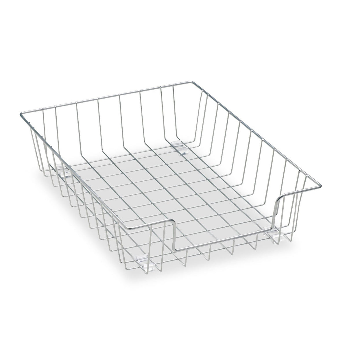 Fellowes Workstation 60012 - Organizador de Bandeja para computadora de 3 Pulgadas, Alambre, Plateado