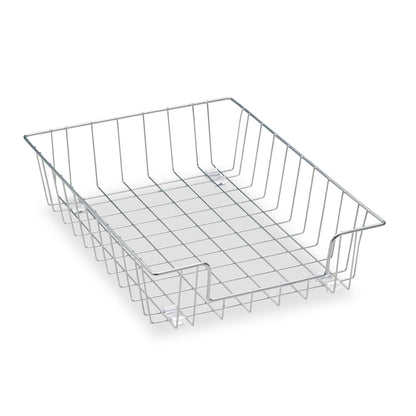 Fellowes Workstation 60012 - Organizador de Bandeja para computadora de 3 Pulgadas, Alambre, Plateado