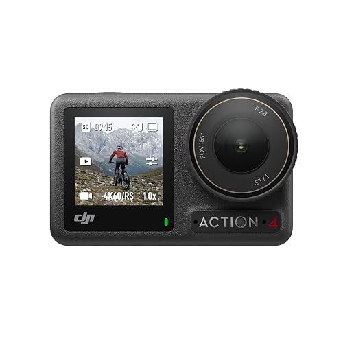 DJI Pack Estándar Osmo Action 4, cámara de acción 4K/120 fps | Sumergible, sensor de 1/1.3 pulgadas, gran rendimiento con poca luz, color D-Log M de 10 bits, batería 1770 mAh