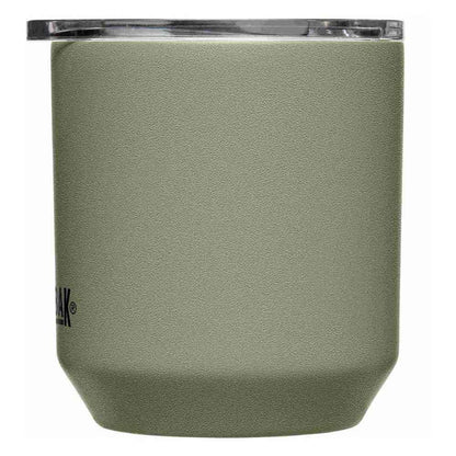 CamelBak Horizon - Vaso de 10 onzas para rocas, vaso de cóctel, acero inoxidable aislado, tapa de tres modos, musgo