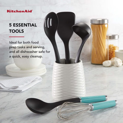 KitchenAid juego de herramientas y gaget con vasija, Agua (Aqua), 6 piezas, 1