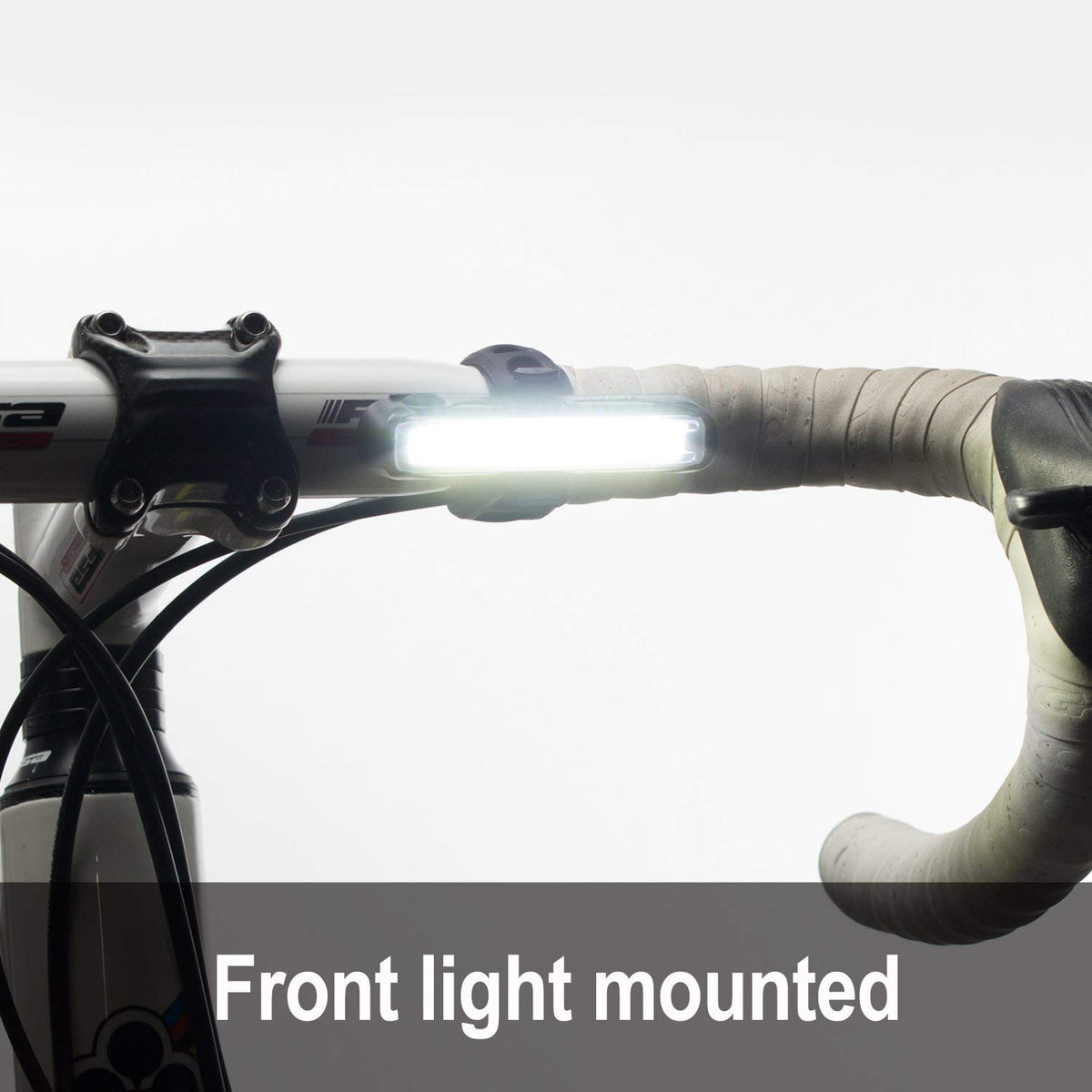 Cygolite Hotrod Frontal - Luz de Bicicleta de 110 lúmenes, 3 Modos nocturnos y 3 diurnos, diseño Elegante y Duradero, Resistente al Agua IP64, Soporte Flexible Resistente, luz Frontal Recargable por
