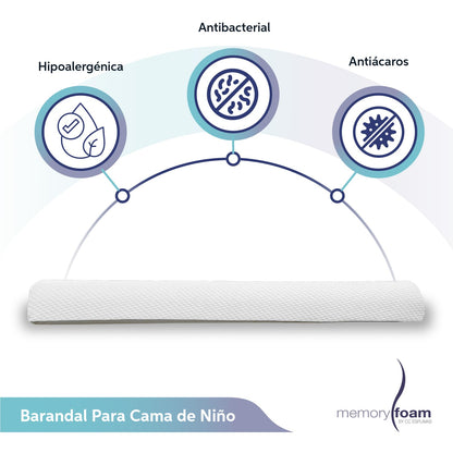 Memory Foam Barandal para niños.