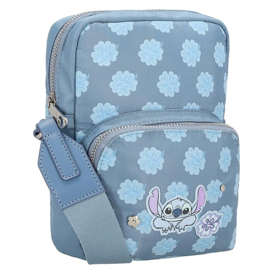W Capsule Stitch Porta Celular para Mujer Azul Acattootcw | Azul, para mujer, estampado Disney, fabric de textura lisa, 15x7x21 cm
