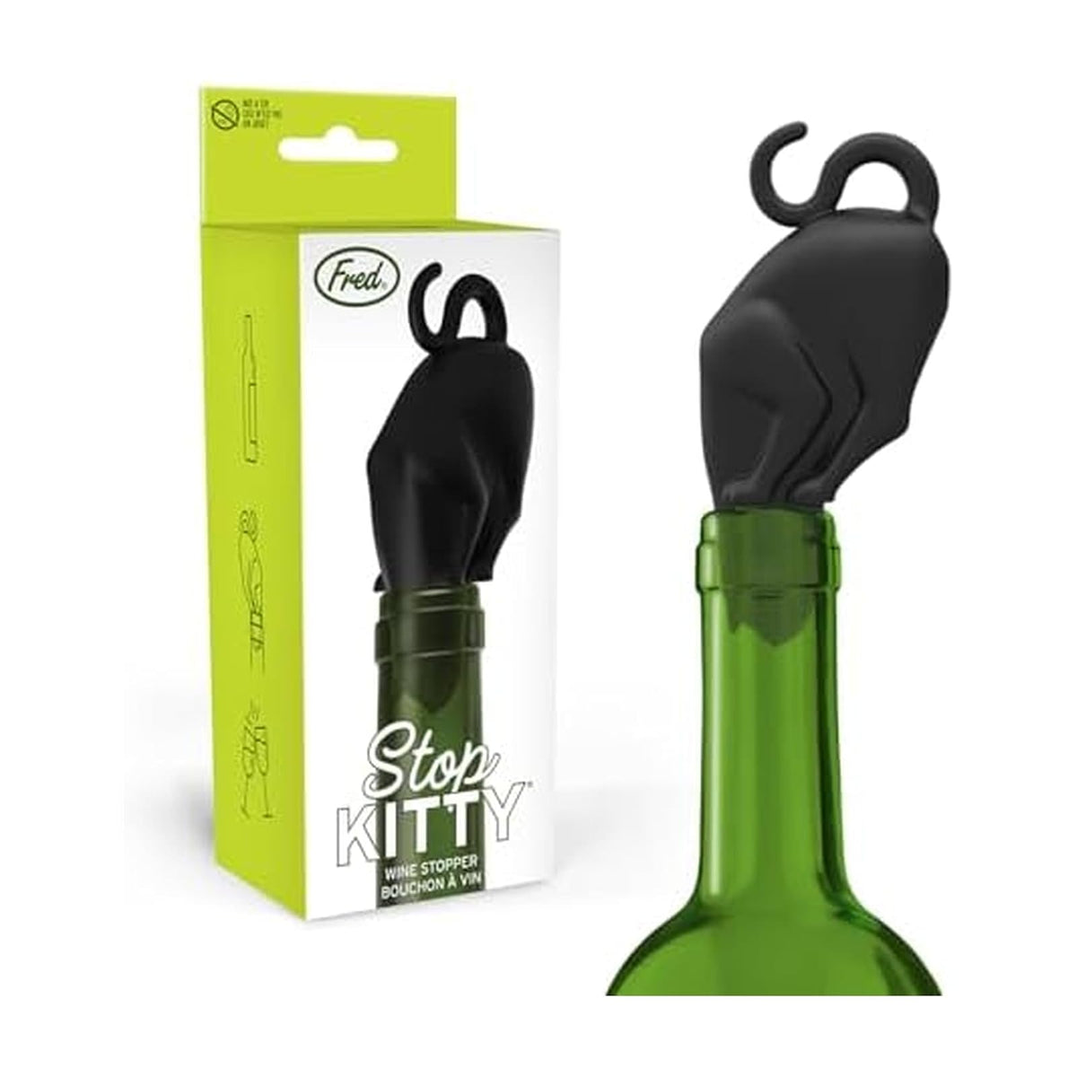 Fred STOP KITTY Wine Bottle Stopper