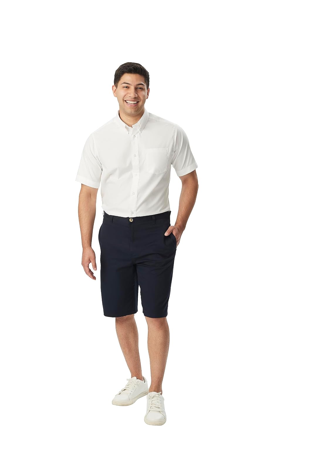 French Toast Men's Short Sleeve Oxford Shirt