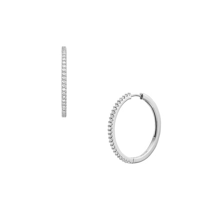 Fossil - arete colgantes de acero inoxidable para mujer