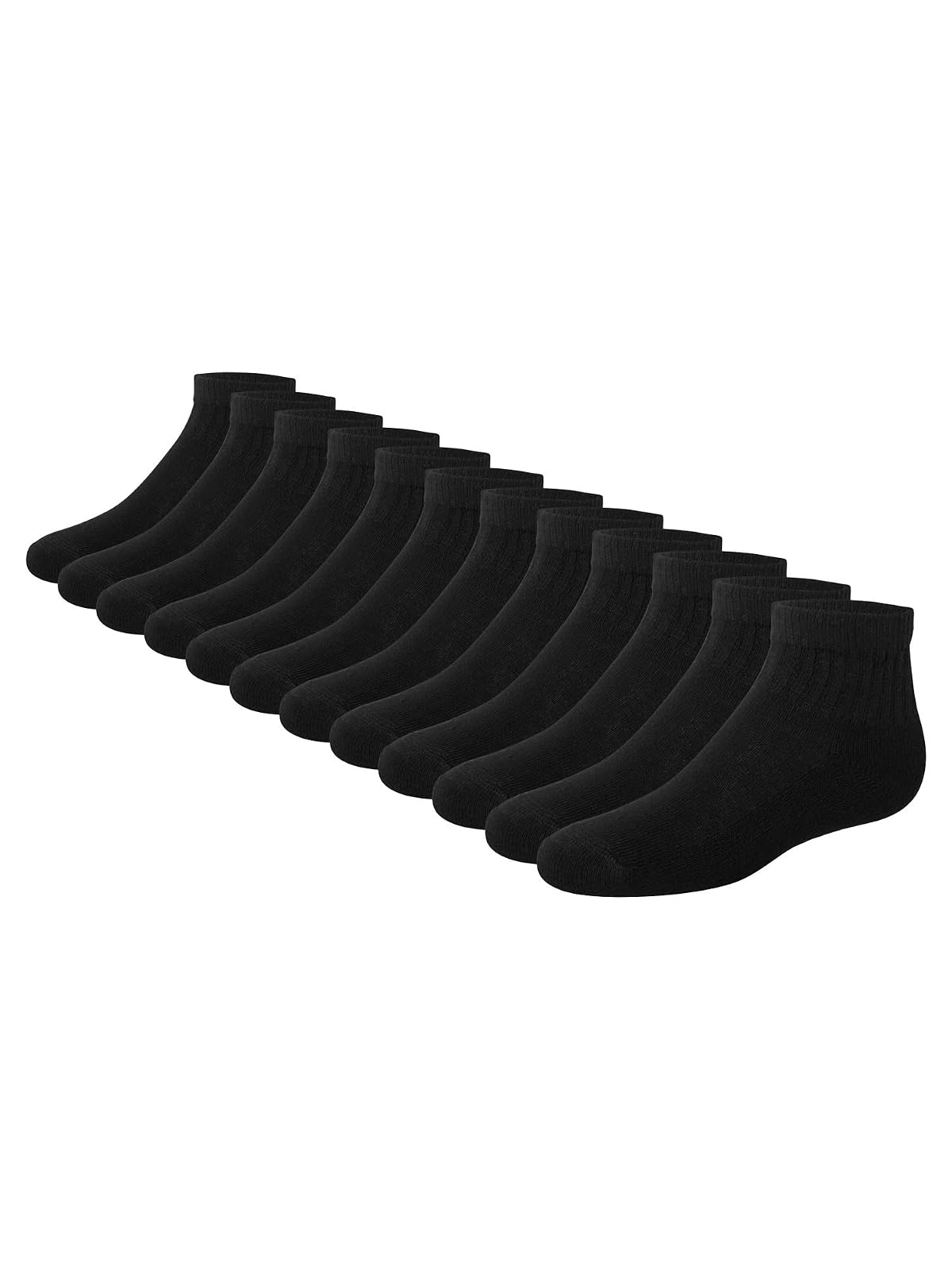 Hanes Big Boys' Classics Ankle Socks, White