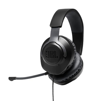 JBL Audífonos Gamer Over Ear Quantum 100 con Micrófono Extraíble | Mantente en el centro del juego con la firma JBL QuantumSOund, juega aún más tiempo con comodidad de espuma viscoelástica