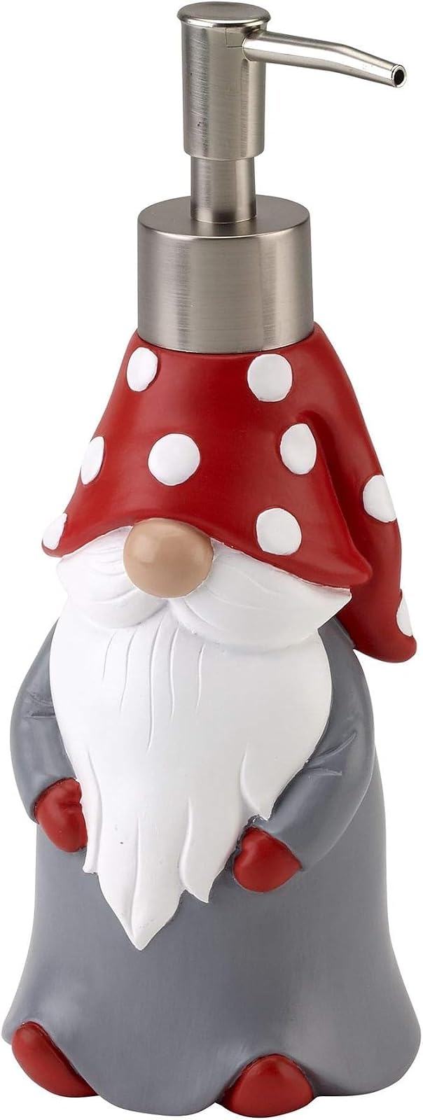 Avanti Linens - Dispensador de jabón/Bomba de loción, Accesorios de encimera, decoración navideña para el hogar (colección Gnomes Walk)