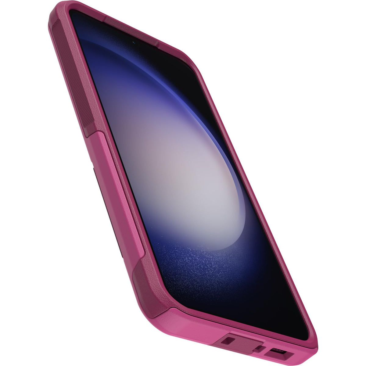 OtterBox - Funda para Galaxy S23+ Commuter Series – INTO The Fuchsia (Rosa), Delgada y Resistente, Apta para el Bolsillo, con protección de Puerto