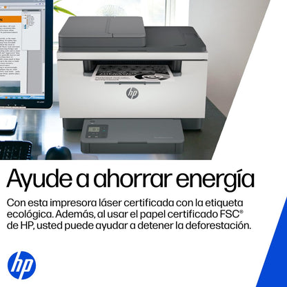HP Impresora Multifuncioal LaserJet M236sdw, Blanco y Negro, Impresora para Pequeñas oficinas, Impresión, Copia, Escaneado, Impresión a Dos Caras (9YG09A)