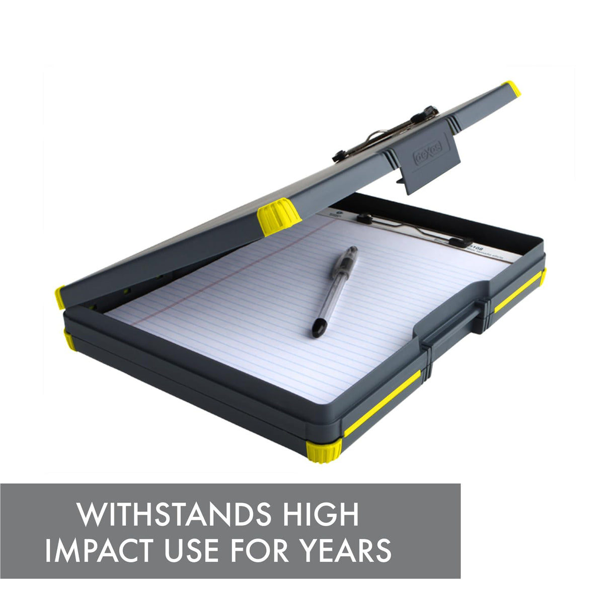 Dexas - Estuche Organizador de Doble Cara, Amarillo, 1