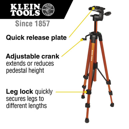 Klein Tools 69345 - Trípode Flexible con Soporte, Aluminio Ligero, Compatible con Niveles láser Klein Tools y Otros Productos