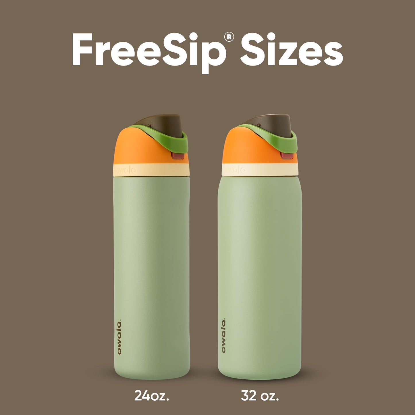 Owala FreeSip Botella de acero inoxidable aislada con popote, botella de agua deportiva libre de BPA, ideal para viajar, 32 oz, Camuflaje Fresco