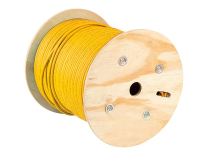 Monoprice Cat6A Ethernet Bulk Cable - 500ft - Yellow, Solid, 550Mhz, F/UTP, CMR, Riser Rated, Pure Bare Copper Wire, 10G, 23AWG, No Logo (UL) (TAA)