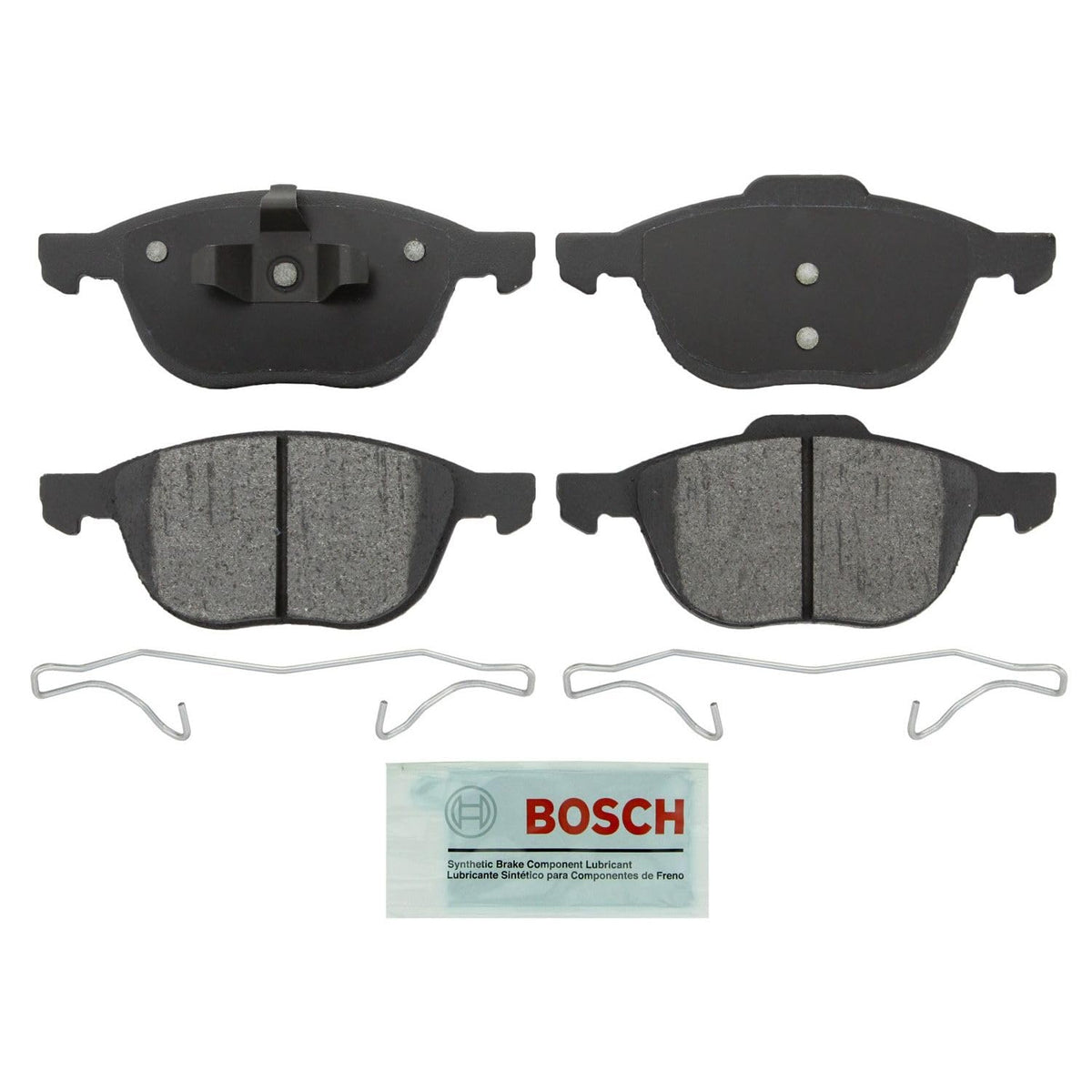 Bosch Balatas de Freno Delanteras Cerámicas BE1044H | Compatible con Ford C-Max, EcoSport, Escape, Fiesta, Focus; Mazda 3, 5; Volvo C30, C70, S40, V40 Cross Country, V50