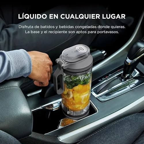 Ninja Blast Max Licuadora Portátil Vaso Desmontable Azul | Vaso Desmontable Fácil de Limpiar | Inalámbrica USB-C | Tapa Anti-derrames | Smoothies y Frozen
