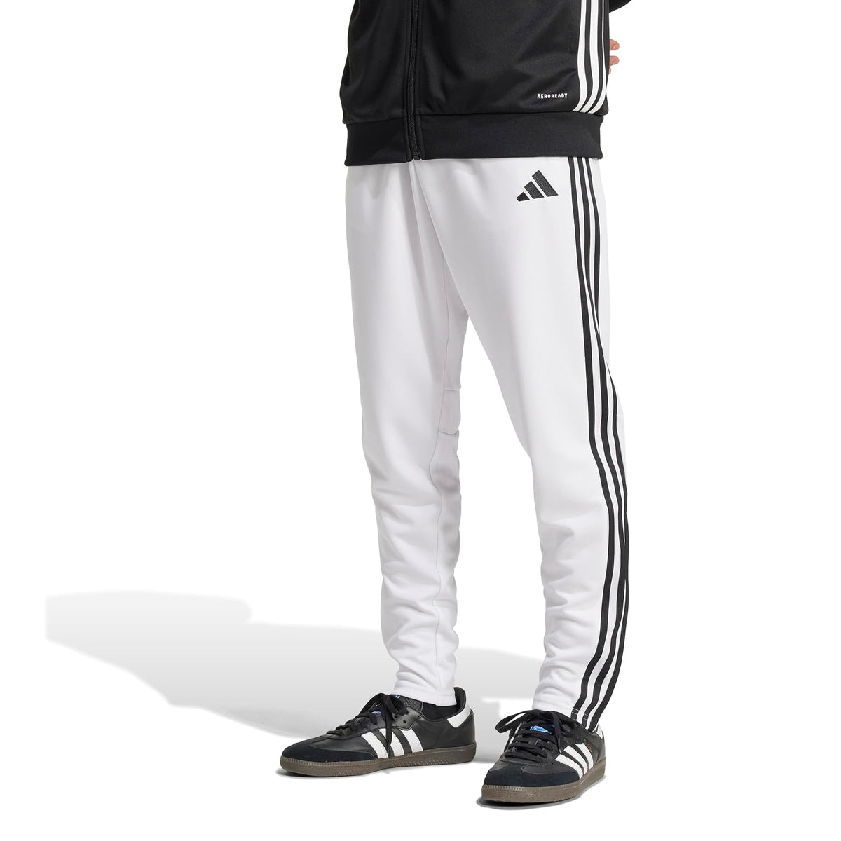 adidas Tiro 25 Essentials - Pantalones de Entrenamiento para Hombre - CH - Blanco - Negro