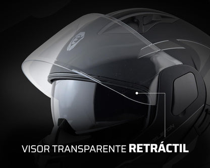 Exoskeleton Casco para Motocicleta GCT 180 Abatible XL