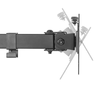 Manhattan - Soporte para Monitor, Adaptable a Pantalla de 13" a 32", hasta 8 kg de Carga, Montaje para 2 Pantallas en Escritorio, para Monitor de Pantalla Plana, Movimiento articulado, Ajuste Altura