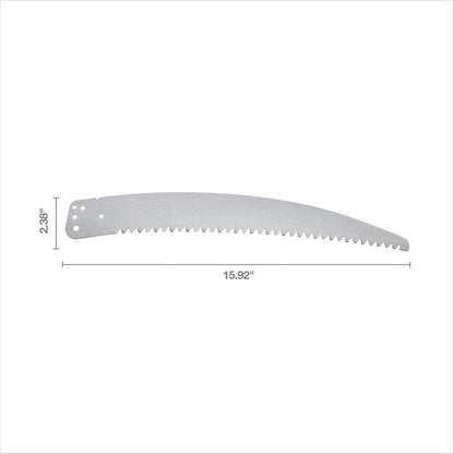 Fiskars - Hoja de sierra de poste de repuesto para sierras de podar y podadoras de árboles, hoja de 15 pulgadas con diseño de dientes estilo motosierra Woodzig