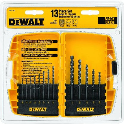 DEWALT DW1163 Juego de 13 Brocas Óxido Negro