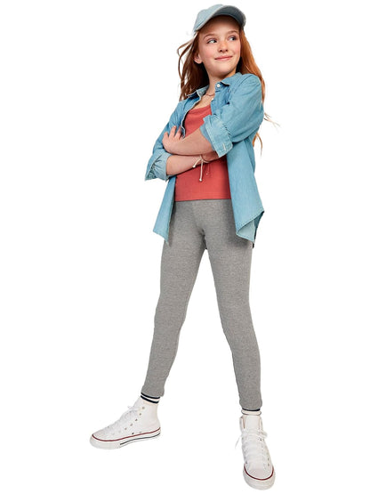 Old Navy Leggings Niñas, Gris, X-Chico
