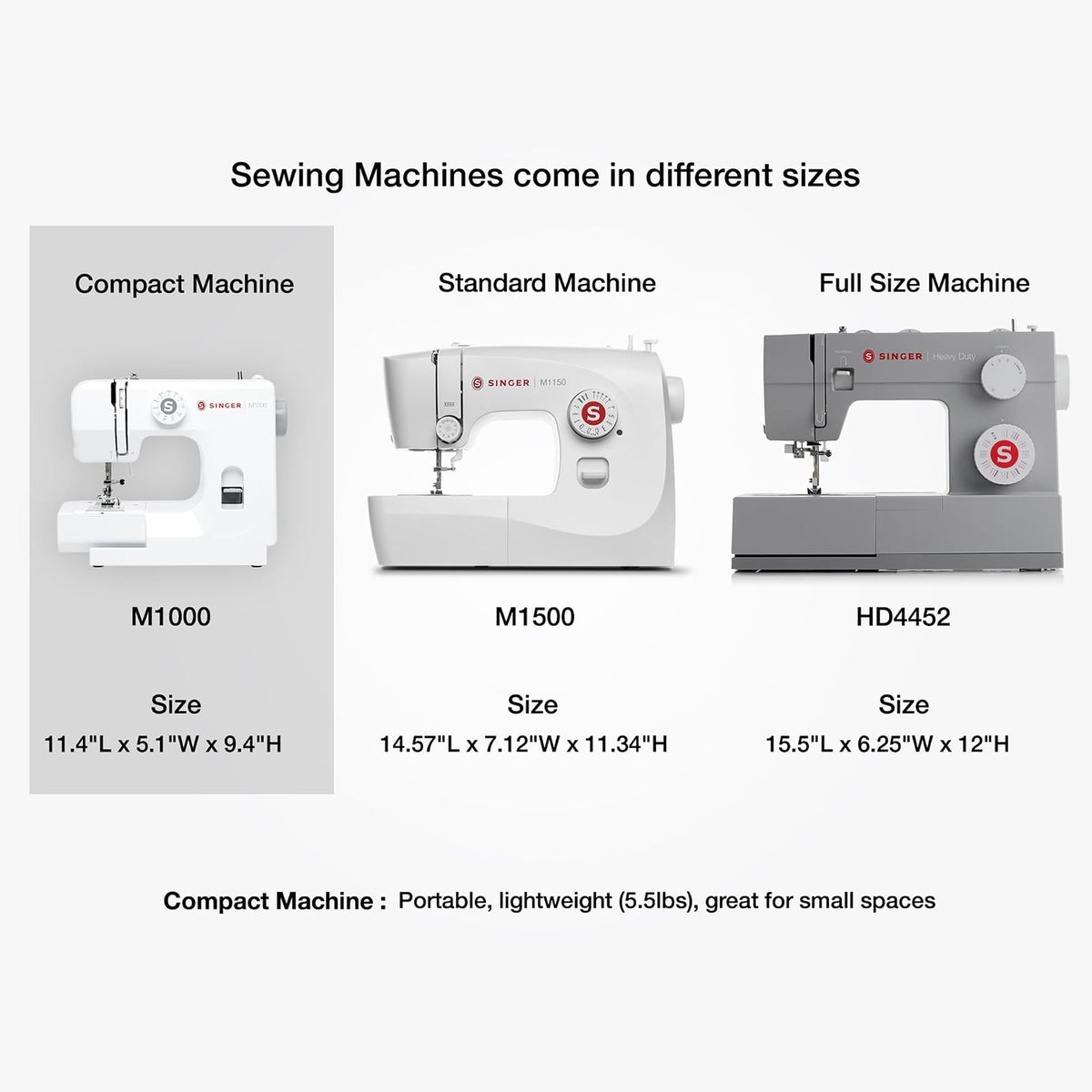 SINGER Máquina de coser M1000.662, 32 aplicaciones de puntada, máquina de reparación, simple, portátil e ideal para principiantes