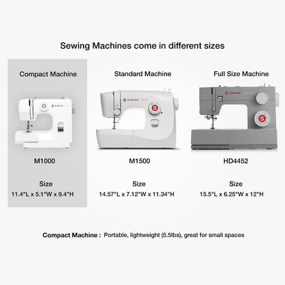 SINGER Máquina de coser M1000.662, 32 aplicaciones de puntada, máquina de reparación, simple, portátil e ideal para principiantes