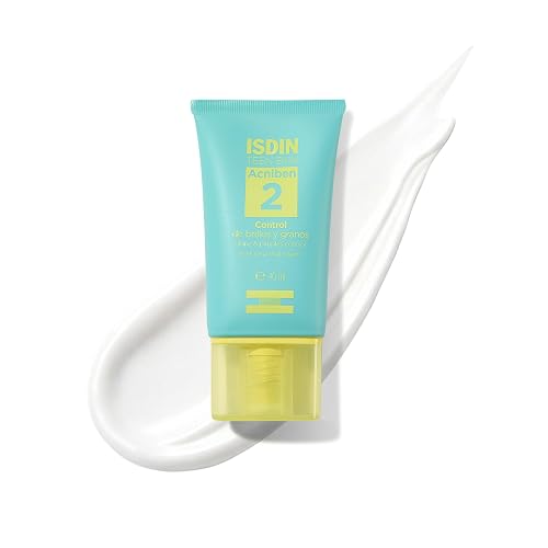 ISDIN Teen Skin Acniben Gel Crema, Tratamiento para el Acne Facial Control de Brillos y granos, 40ml