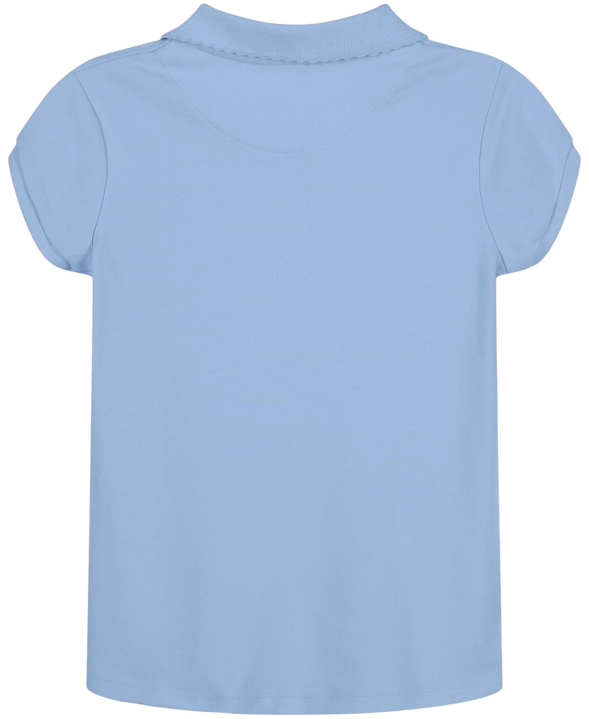 Nautica - Camisa Polo de Manga Corta para niñas, Cierre de Botones, Tela de piqué Suave