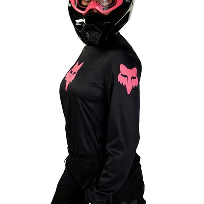 Fox Racing Women's Blackout Motocross Jersey Jersey Motocross Blackout para Mujer Mujer
