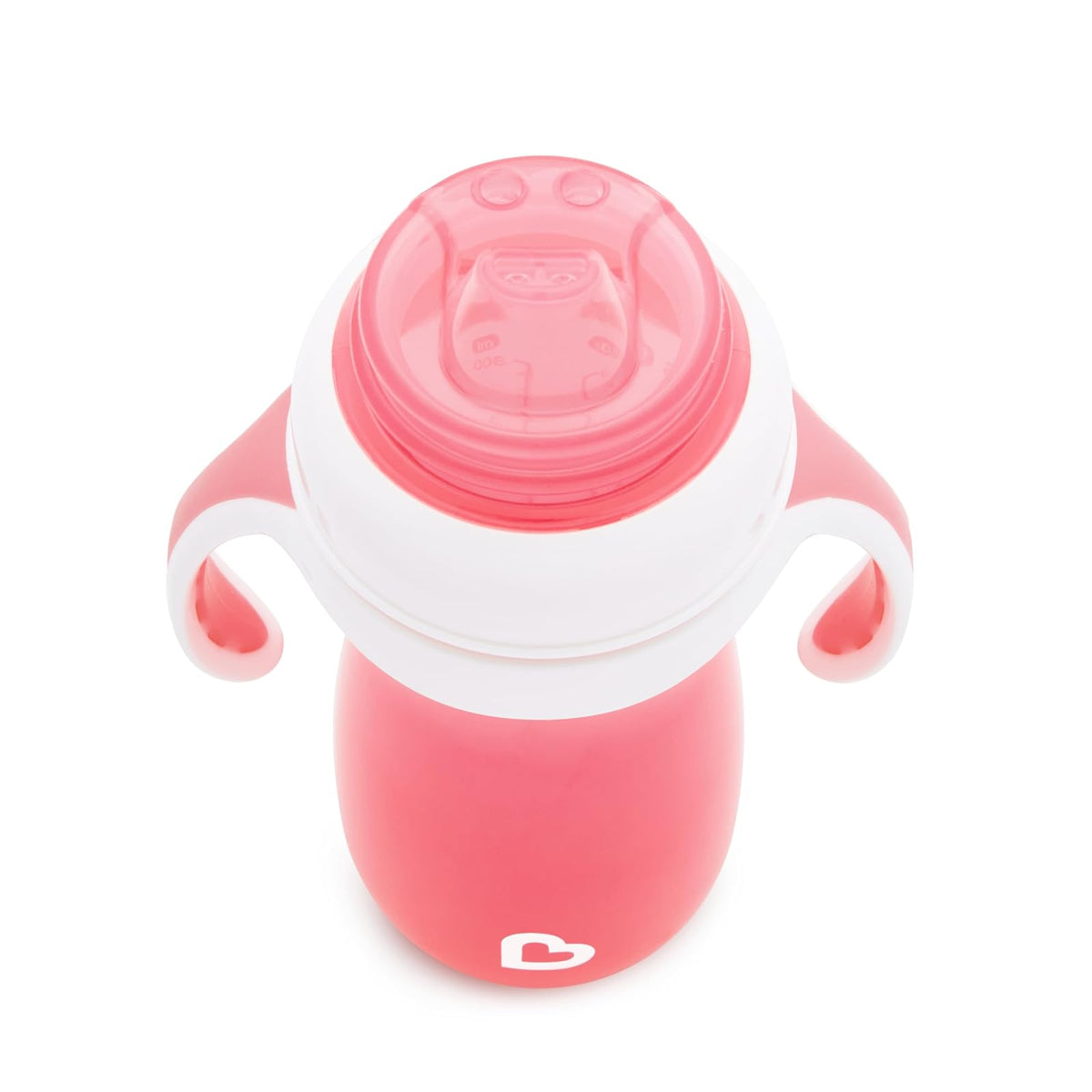 Munchkin Soft Transition Sippy Cup con asas de entrenamiento, 10 oz, rosa