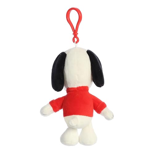 Aurora Adorable Peanuts Joe - Peluche con Clip - Juguetes con Licencia Oficial para Todos los fanáticos de Snoopy - Regalo nostálgico para Adultos y Celebraciones de cumpleaños, Color Blanco 5