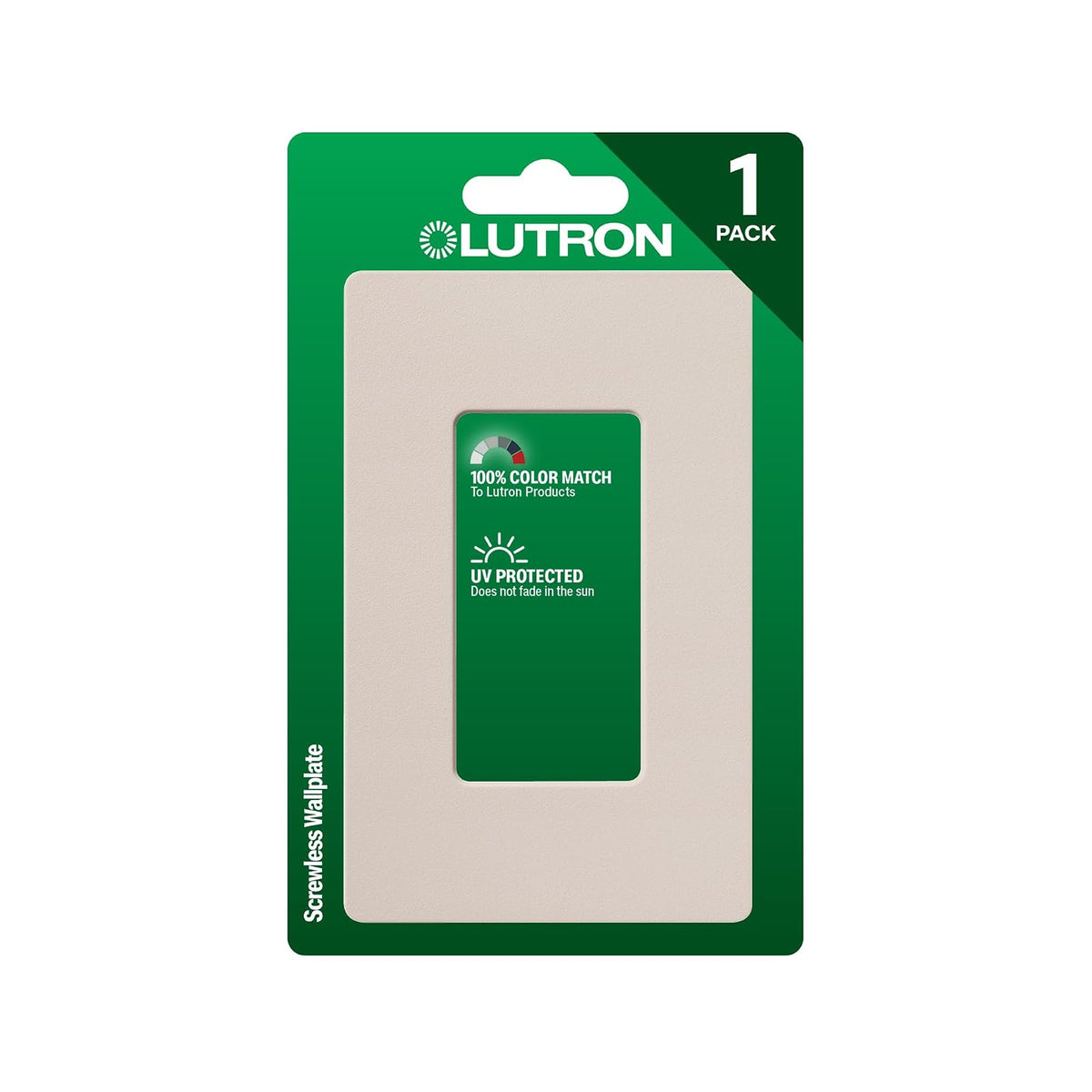 Lutron Claro 1 Gang Decorator Wallplate, SC-1-TP, Taupe
